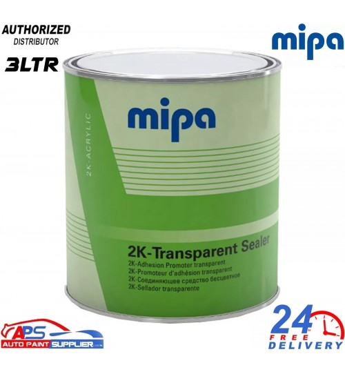 MIPA 2K Transparent Colourless Sealer 3L - Adhesion Promoter for Paint Prep